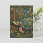 ヴィンテージレトロタートルボヘミアンボホーウッドランド 招待状 (スタンド正面)