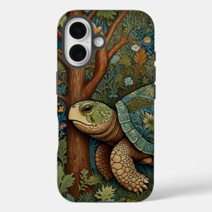 ヴィンテージレトロタートルボヘミアンボホーウッドランド iPhone 16ケース