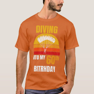 ヴィンテージレトロダイビングMy 60誕生日Skydivi Tシャツ