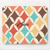 ヴィンテージレトロダイヤモンドの形状 マウスパッド (正面)