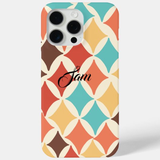 ヴィンテージレトロダイヤモンドの形状 Case-Mate iPhoneケース (裏面)