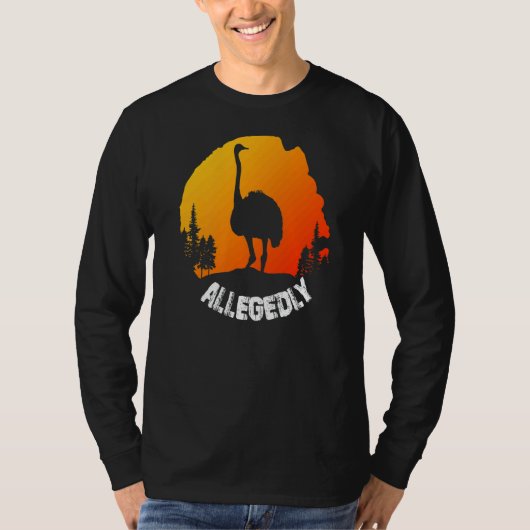 ヴィンテージレトロダチョウ Tシャツ (正面)
