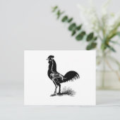 ヴィンテージレトロチキン解剖図スケッチ葉書 ポストカード (スタンド正面)