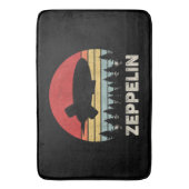 ヴィンテージレトロツェッペリンシャツ飛行船 バスマット (正面縦)