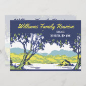 ヴィンテージレトロツリーファミリ懇親会 招待状 (正面/裏面)