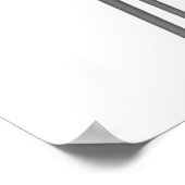 ヴィンテージレトロテレビアンティーク白黒テレビス ポスター (角)