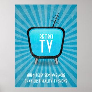 ヴィンテージレトロテレビポスター ポスター