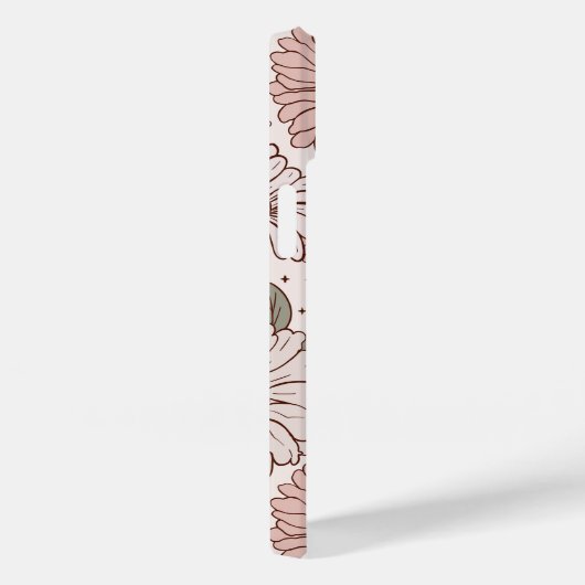 ヴィンテージレトロデイジーボホパーソナライズされたケースメイトiP Case-Mate iPhoneケース (裏面 / 右)