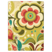 ヴィンテージレトロデザインフローラライト クリップボード (裏面)