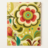 ヴィンテージレトロデザインフローラライト プランナー手帳 (裏面)