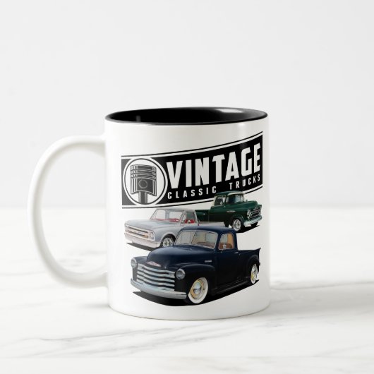ヴィンテージレトロトラック ツートーンマグカップ (左)