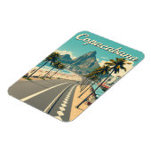 ヴィンテージレトロトラベル – コパカバーナビーチ マグネット (左側)