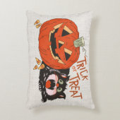 ヴィンテージレトロトリックハロウィーン アクセントクッション (正面(垂直))
