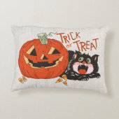 ヴィンテージレトロトリックハロウィーン アクセントクッション (裏面)