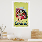 ヴィンテージレトロトリノイタリアン旅行広告 ポスター (キッチン)