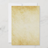 ヴィンテージレトロトルコディナーサンクスギビング 招待状 (裏面)