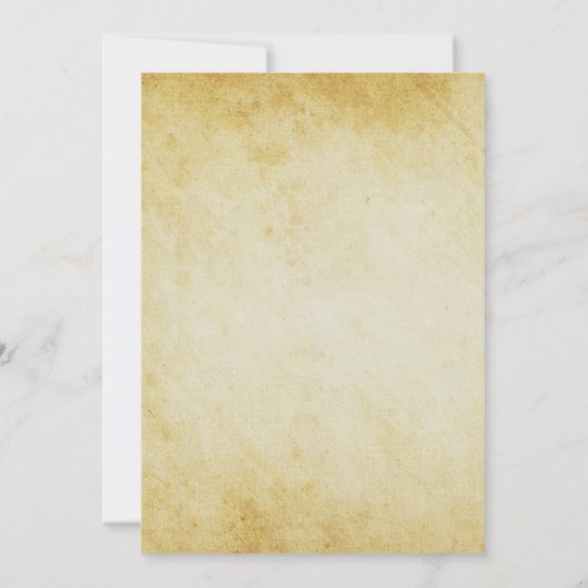 ヴィンテージレトロトルコディナーサンクスギビング 招待状 (裏面)