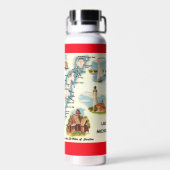 ヴィンテージレトロドアカウンティマップウォーターボトル ウォーターボトル (背面)