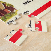 ヴィンテージレトロドアカウンティマップ ジグソーパズル (側面)