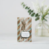 ヴィンテージレトロドレス型枠変更カード 名刺 (スタンド正面)