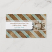 ヴィンテージレトロドレス型枠変更カード 名刺 (裏面)