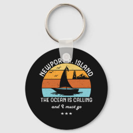 ヴィンテージレトロニューポートロードアイランドセーリング キーホルダー