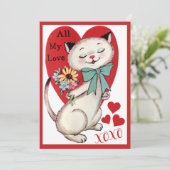 ヴィンテージレトロネコ花バレンタカスタムイン シーズンカード (スタンド正面)
