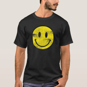 ヴィンテージレトロハッピースマイリーフェイス80年代90年代エステティ Tシャツ