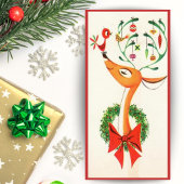 ヴィンテージレトロハッピートインデアカスタムークリスマス シーズンカード