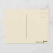 ヴィンテージレトロハッピー感謝祭カスタム ポストカード (裏面)