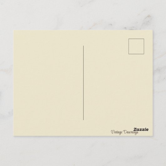 ヴィンテージレトロハッピー感謝祭カスタム ポストカード (裏面)