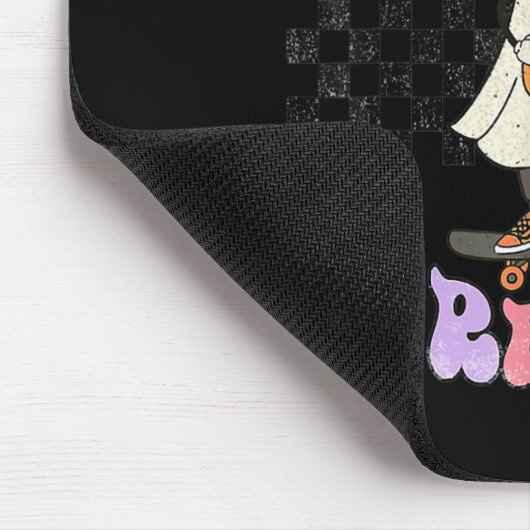 ヴィンテージレトロハロウィンクリープ実在it幽霊ボーイファ マウスパッド (コーナー)