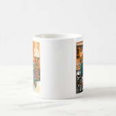 ヴィンテージレトロハロウィン秋90sクラシックコラージュ コーヒーマグカップ (中央)