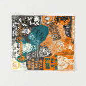 ヴィンテージレトロハロウィン秋90sクラシックコラージュ タペストリー (正面(横))