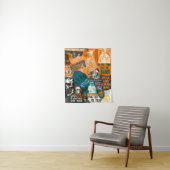 ヴィンテージレトロハロウィン秋90sクラシックコラージュ タペストリー (インサイチュ)