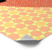 ヴィンテージレトロハートラブアートポスター ポスター (角)