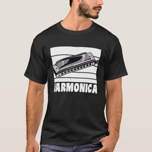 ヴィンテージレトロハーモニカ1 Tシャツ (正面)