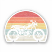 ヴィンテージレトロバイク シール (正面)