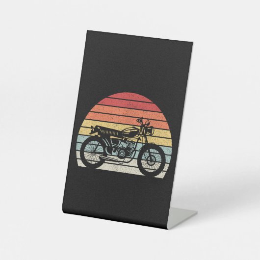 ヴィンテージレトロバイク 台座サイン (正面)