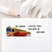 ヴィンテージレトロバストラベルバケーション住所 シール (インサイチュ)