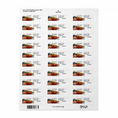 ヴィンテージレトロバストラベルバケーション住所 シール (フルシート)