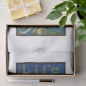 ヴィンテージレトロバタフライガール 薄葉紙 (ギフト)