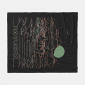 ヴィンテージレトロバダンズナショナルパークサウスダコタ フリースブランケット (正面(横))