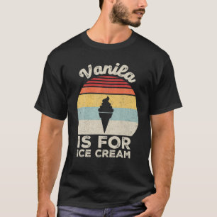 ヴィンテージレトロバニラはアイスクリーム用 Tシャツ