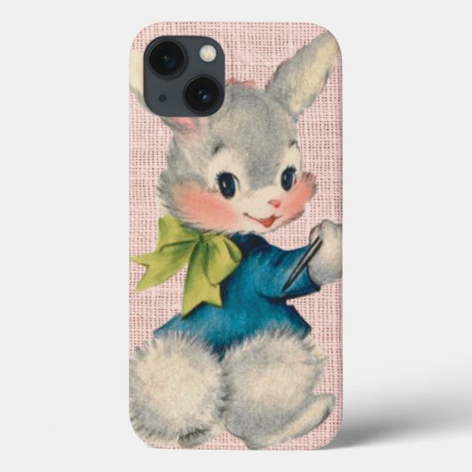 ヴィンテージレトロバニーインパステルズ Case-Mate iPhoneケース (裏面)