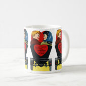 ヴィンテージレトロバレンタインデー コーヒーマグカップ (正面右)