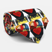 ヴィンテージレトロバレンタインデー，恋と恋 ネクタイ (ロール)