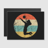 ヴィンテージレトロバレーボール選手 (正面/裏面)