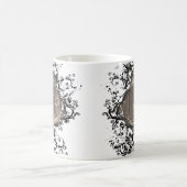 ヴィンテージレトロパターンモノグラムT コーヒーマグカップ (中央)