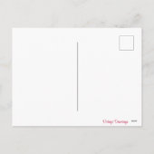 ヴィンテージレトロパピーラブバレンタインデー シーズンポストカード (裏面)